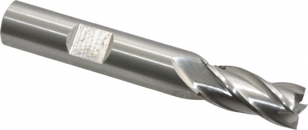 Cleveland C32565 Square End Mill: 11/32 Dia, 3/4 LOC, 3/8 Shank Dia, 2-1/2 OAL, 4 Flutes, Cobalt Image