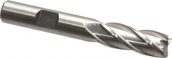 Cleveland C32568 Square End Mill: 13/32 Dia, 1 LOC, 3/8 Shank Dia, 2-11/16 OAL, 4 Flutes, Cobalt Image