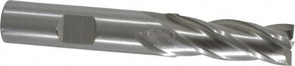 Cleveland C32572 Square End Mill: 15/32 Dia, 1-1/4 LOC, 1/2 Shank Dia, 3-1/4 OAL, 4 Flutes, Cobalt Image