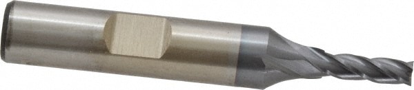 Cleveland C32611 Square End Mill: 5/32 Dia, 1/2 LOC, 3/8 Shank Dia, 2-3/8 OAL, 4 Flutes, Cobalt Image