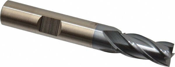 Cleveland C32623 Square End Mill: 11/32 Dia, 3/4 LOC, 3/8 Shank Dia, 2-1/2 OAL, 4 Flutes, Cobalt Image