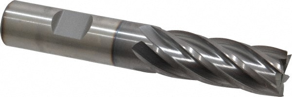 Cleveland C32636 Square End Mill: 5/8 Dia, 1-5/8 LOC, 5/8 Shank Dia, 3-1/4 OAL, 6 Flutes, Cobalt Image