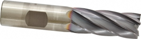 Cleveland C32638 Square End Mill: 3/4 Dia, 1-5/8 LOC, 3/4 Shank Dia, 3-7/8 OAL, 6 Flutes, Cobalt Image