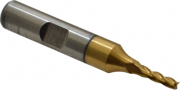 Cleveland C32574 Square End Mill: 1/8 Dia, 3/8 LOC, 3/8 Shank Dia, 2-5/16 OAL, 4 Flutes, Cobalt Image