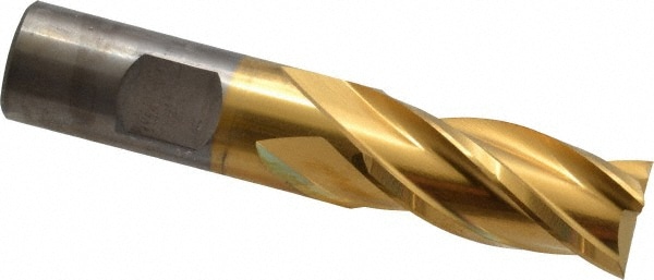 Cleveland C32601 Square End Mill: 3/4 Dia, 1-5/8 LOC, 3/4 Shank Dia, 3-7/8 OAL, 4 Flutes, Cobalt Image