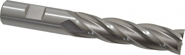 Cleveland C42868 Square End Mill: 3/4 Dia, 2 LOC, 3/4 Shank Dia, 5-1/4 OAL, 4 Flutes, Cobalt Image