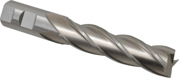 Cleveland C42876 Square End Mill: 1 Dia, 4 LOC, 1 Shank Dia, 6-1/2 OAL, 4 Flutes, Cobalt Image