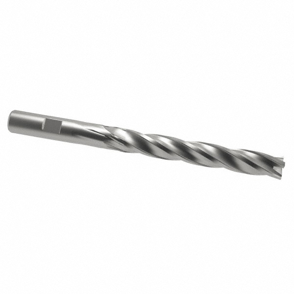 Cleveland C32649 Square End Mill: 11/32 Dia, 1-1/2 LOC, 3/8 Shank Dia, 3-1/4 OAL, 4 Flutes, Cobalt Image