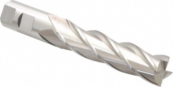 Cleveland C32653 Square End Mill: 7/8 Dia, 3-1/2 LOC, 7/8 Shank Dia, 5-3/4 OAL, 4 Flutes, Cobalt Image