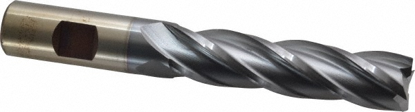 Cleveland C32683 Square End Mill: 3/4 Dia, 3 LOC, 3/4 Shank Dia, 5-1/4 OAL, 4 Flutes, Cobalt Image