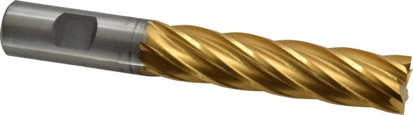 Cleveland C32666 Square End Mill: 3/4 Dia, 3 LOC, 3/4 Shank Dia, 5-1/4 OAL, 6 Flutes, Cobalt Image