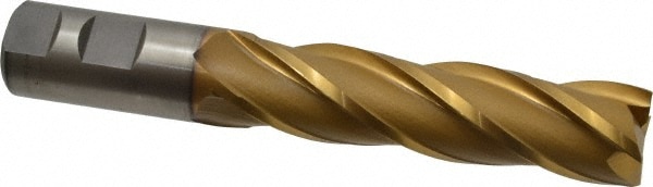 Cleveland C32669 Square End Mill: 1 Dia, 4 LOC, 1 Shank Dia, 6-1/2 OAL, 4 Flutes, Cobalt Image