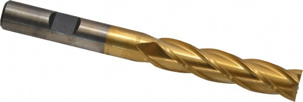 Cleveland C32660 Square End Mill: 13/32 Dia, 1-3/4 LOC, 3/8 Shank Dia, 3-3/4 OAL, 4 Flutes, Cobalt Image