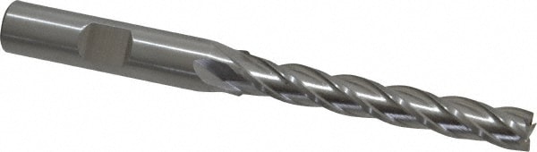 Cleveland C32692 Square End Mill: 9/32 Dia, 2 LOC, 3/8 Shank Dia, 3-3/4 OAL, 4 Flutes, Cobalt Image