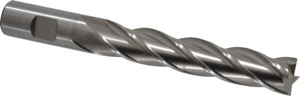 Cleveland C42924 Square End Mill: 3/4 Dia, 4 LOC, 3/4 Shank Dia, 6-1/4 OAL, 4 Flutes, Cobalt Image