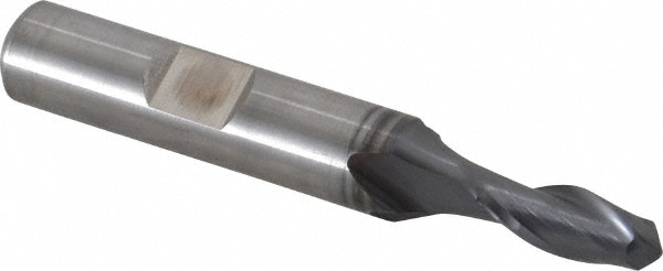 Cleveland C32751 Ball End Mill: 0.25" Dia, 0.625" LOC, 2 Flute, Cobalt Image