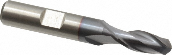 Cleveland C32752 Ball End Mill: 0.3125" Dia, 0.75" LOC, 2 Flute, Cobalt Image