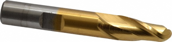 Cleveland C32741 Ball End Mill: 0.375" Dia, 0.75" LOC, 2 Flute, Cobalt Image