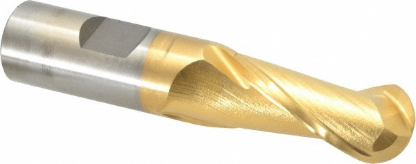 Cleveland C32744 Ball End Mill: 0.75" Dia, 1.625" LOC, 2 Flute, Cobalt Image