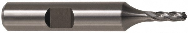 Hertel E7020020 Ball End Mill: 0.3125" Dia, 0.75" LOC, 4 Flute, Cobalt Image