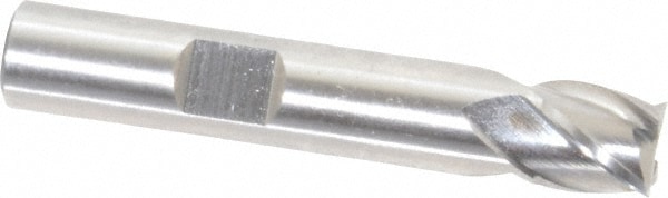 Cleveland C43212 Square End Mill: 3/8 Dia, 3/8 LOC, 3/8 Shank Dia, 2-1/8 OAL, 4 Flutes, Powdered Metal Image