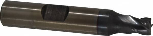 Cleveland C31941 Square End Mill: 1/4 Dia, 1/4 LOC, 3/8 Shank Dia, 2-1/16 OAL, 4 Flutes, Powdered Metal 