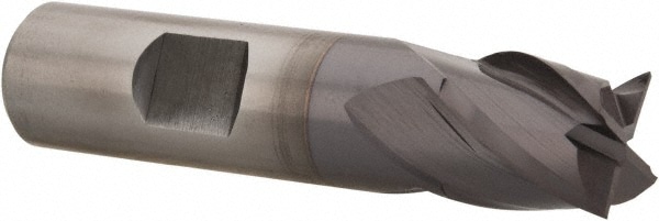 Cleveland C31946 Square End Mill: 5/8 Dia, 5/8 LOC, 5/8 Shank Dia, 2-3/4 OAL, 4 Flutes, Powdered Metal Image