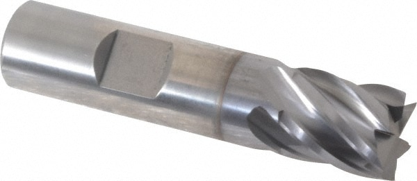 Cleveland C31947 Square End Mill: 5/8 Dia, 5/8 LOC, 5/8 Shank Dia, 2-3/4 OAL, 6 Flutes, Powdered Metal Image