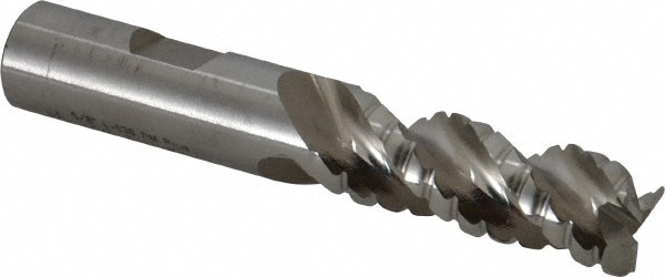 Cleveland C40005 Corner Radius End Mill: 5/8" Dia, 1-5/8" LOC, 3 Flutes 