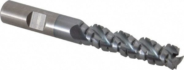 Cleveland C40016 Corner Radius End Mill: 1/2" Dia, 2" LOC, 3 Flutes 