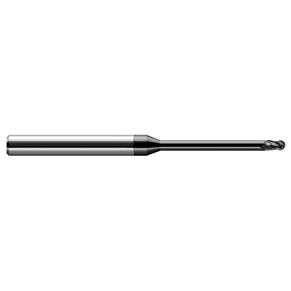 Harvey Tool 35655-C4 Ball End Mill: 0.055" Dia, 0.082" LOC, 3 Flute, Solid Carbide Image