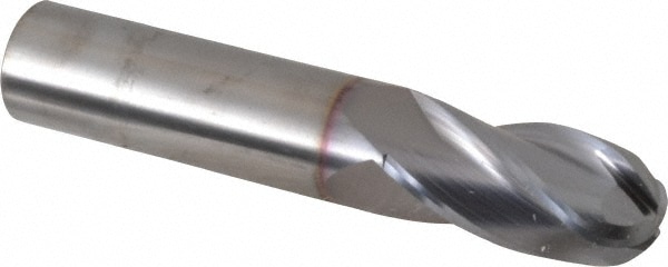 OSG 404-7500-BN08 Ball End Mill: 0.75" Dia, 1.5" LOC, 4 Flute, Solid Carbide Image