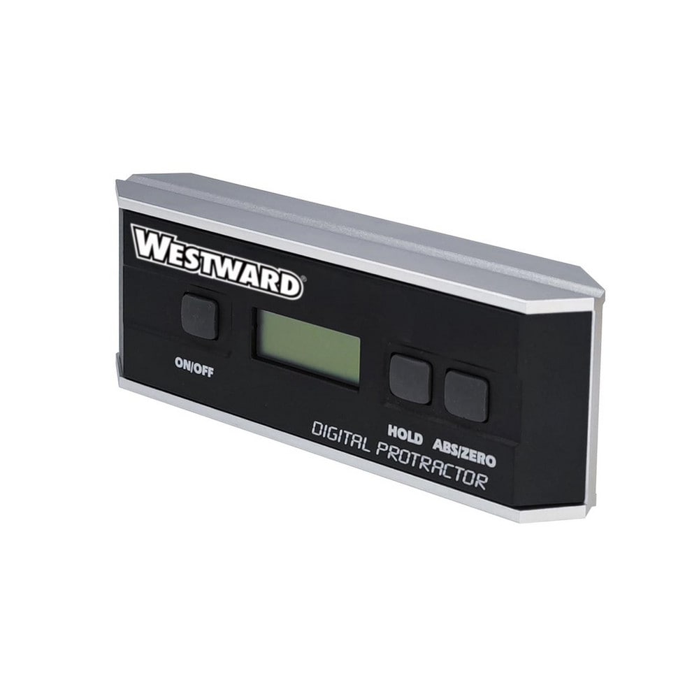 Digital & Dial Protractors; Minimum Angle Measurement: 0 ; Maximum Angle Measurement: 360 ; Measuring Range (Degrees): 360 ; Magnetic Base: No ; Batteries Included: Yes ; Battery Type: CR2032