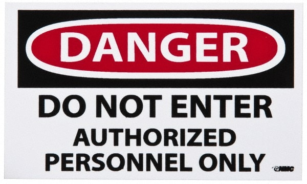 Security & Admittance Label: 