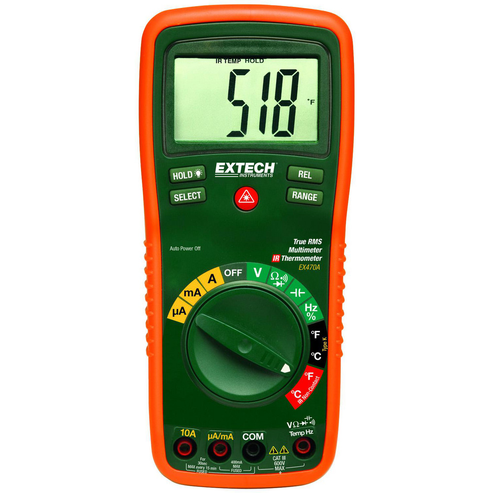 Extech Multimeters; Multimeter Type Thermal Imaging, Digital; Measures Resistance