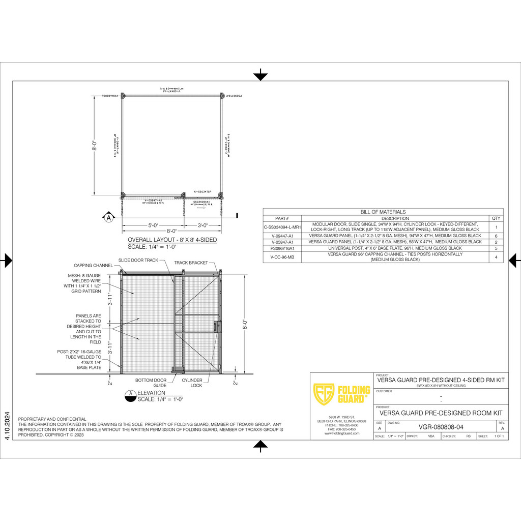 Folding Guard - Prefab Structures: Width (Feet): 8.00; Floor Dimensions ...