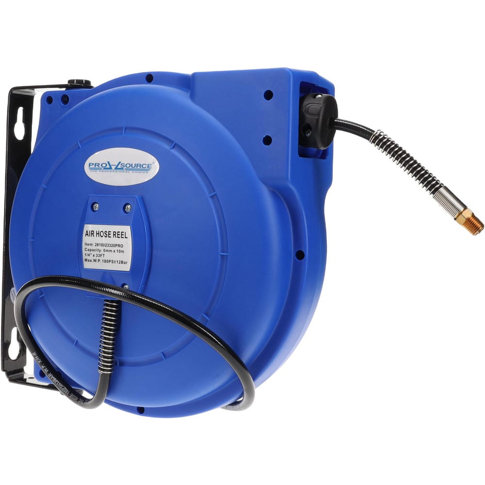 PRO-SOURCE - Hose Reel with Hose: 1/2″ ID Hose x 75', Spring Retractable -  60193026 - MSC Industrial Supply