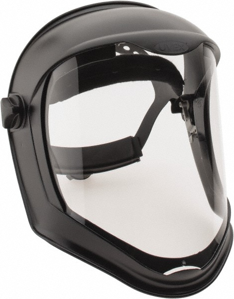Face Shield & Headgear: - Polycarbonate, Black