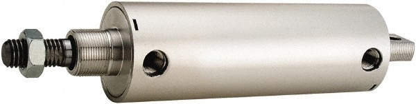 ARO/Ingersoll-Rand 2325-1009-024 Double Acting Rodless Air Cylinder: 2-1/2" Bore, 2-1/2" Stroke, 200 psi Max, 3/8 NPTF Port, Pivot Mount Image