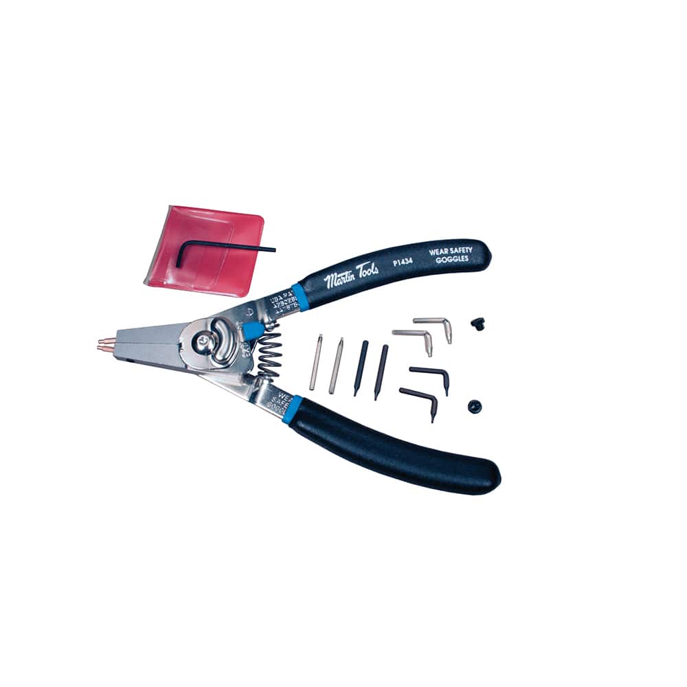 Martin Tools P1434 Retaining Ring Pliers; Type: Internal/External ; Features: Quick Switch ; Maximum Ring Size: 2 (Inch); Maximum Ring Size: 2.0000 