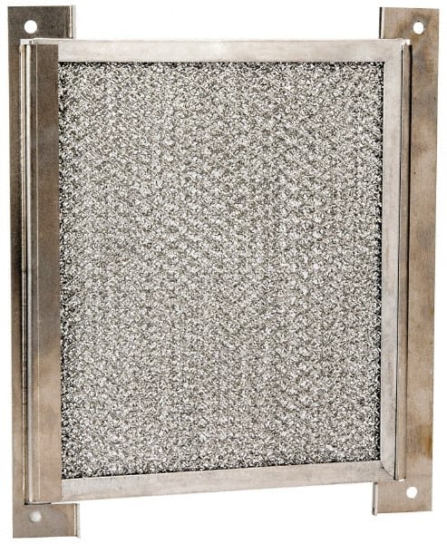 Electrical Enclosure Filter: Steel, Use with Enclosure Louver Plate Kits