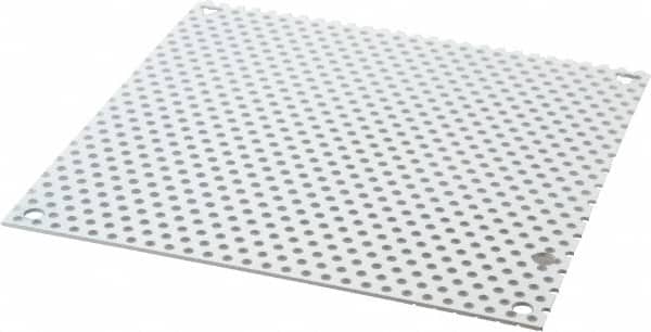 6-7/8" OAW x 6-7/8" OAH Powder Coat Finish Electrical Enclosure Perforated Panel
