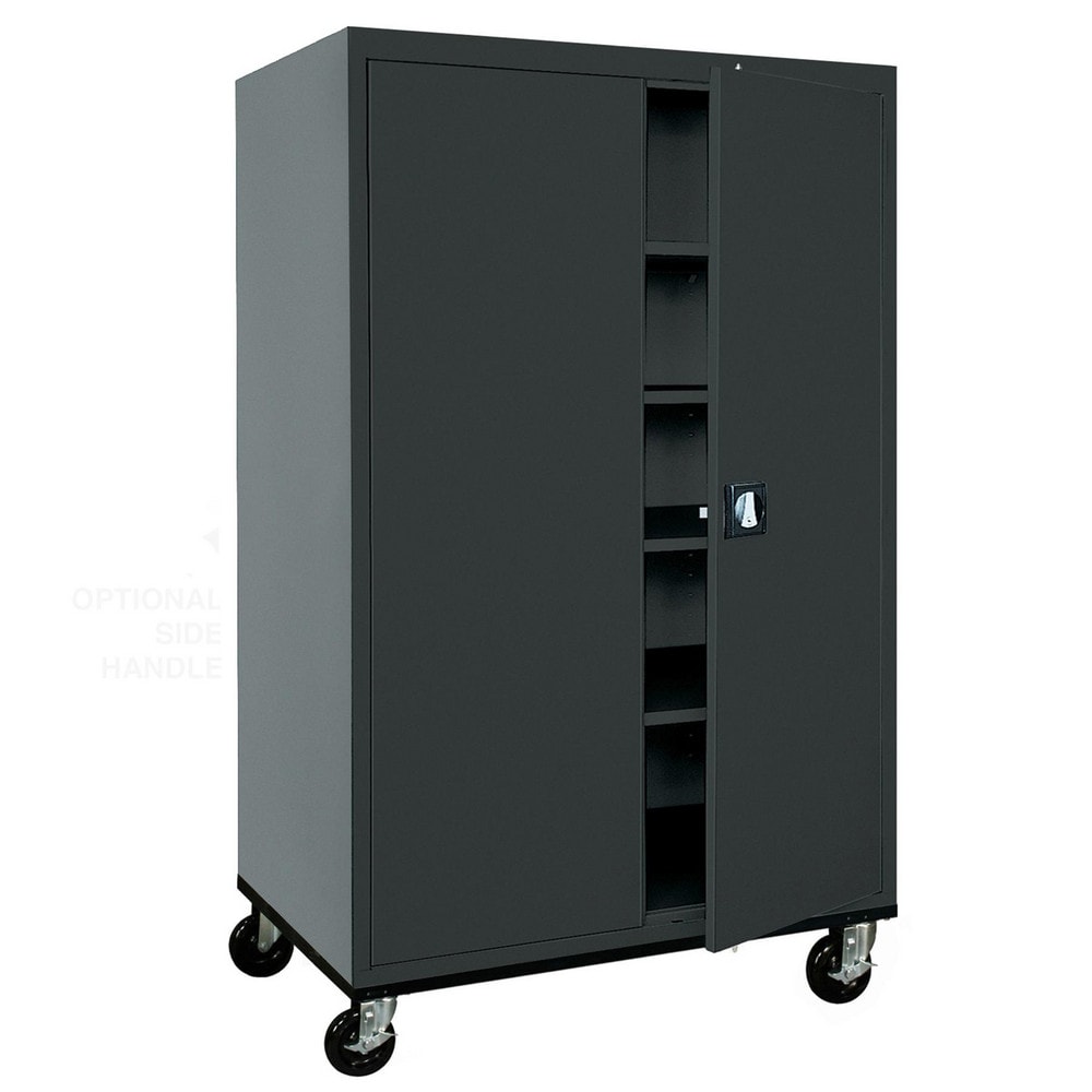 Sandusky Lee Steel Mobile Storage Cabinet 46 Wide 78 High Msc