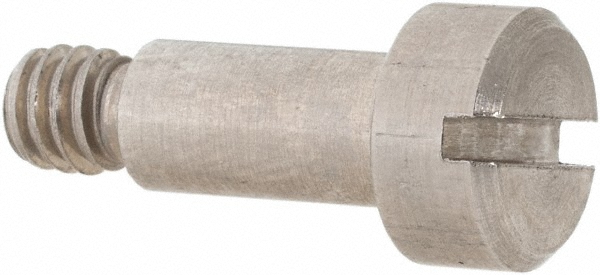 Made in USA Shoulder Screw: 3/16 x 3/8" Shoulder, #8-32, 18-8/303 Stainless Steel, Slotted - 5/16" Head Dia | 5-Pack