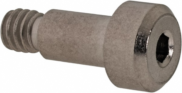 Shoulder Screw: 3/16" Shoulder Dia, 5/16" Shoulder Length, #8-32, 303 Stainless Steel, Hex Socket - 5/16" Head Dia