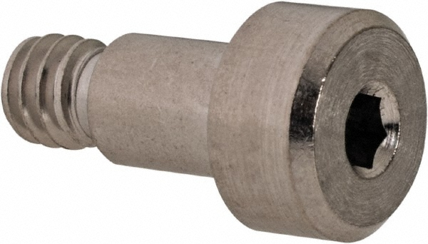 Made in USA Shoulder Screw: 3/16 x 1/4" Shoulder, #8-32, 303 Stainless Steel, Hex Socket - 5/16" Head Dia | 5-Pack