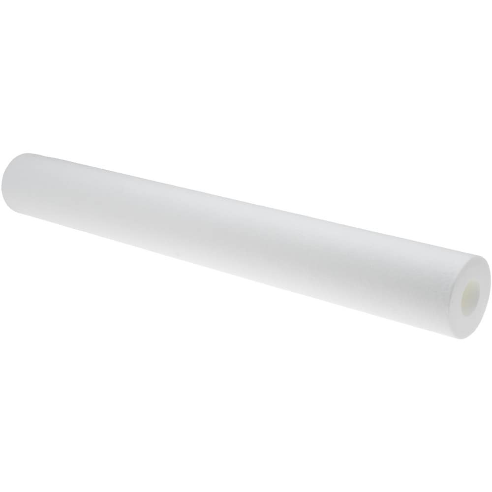 Plumbing Cartridge Filter: 2-1/2" OD, 20" Long, 1 micron, Polypropylene