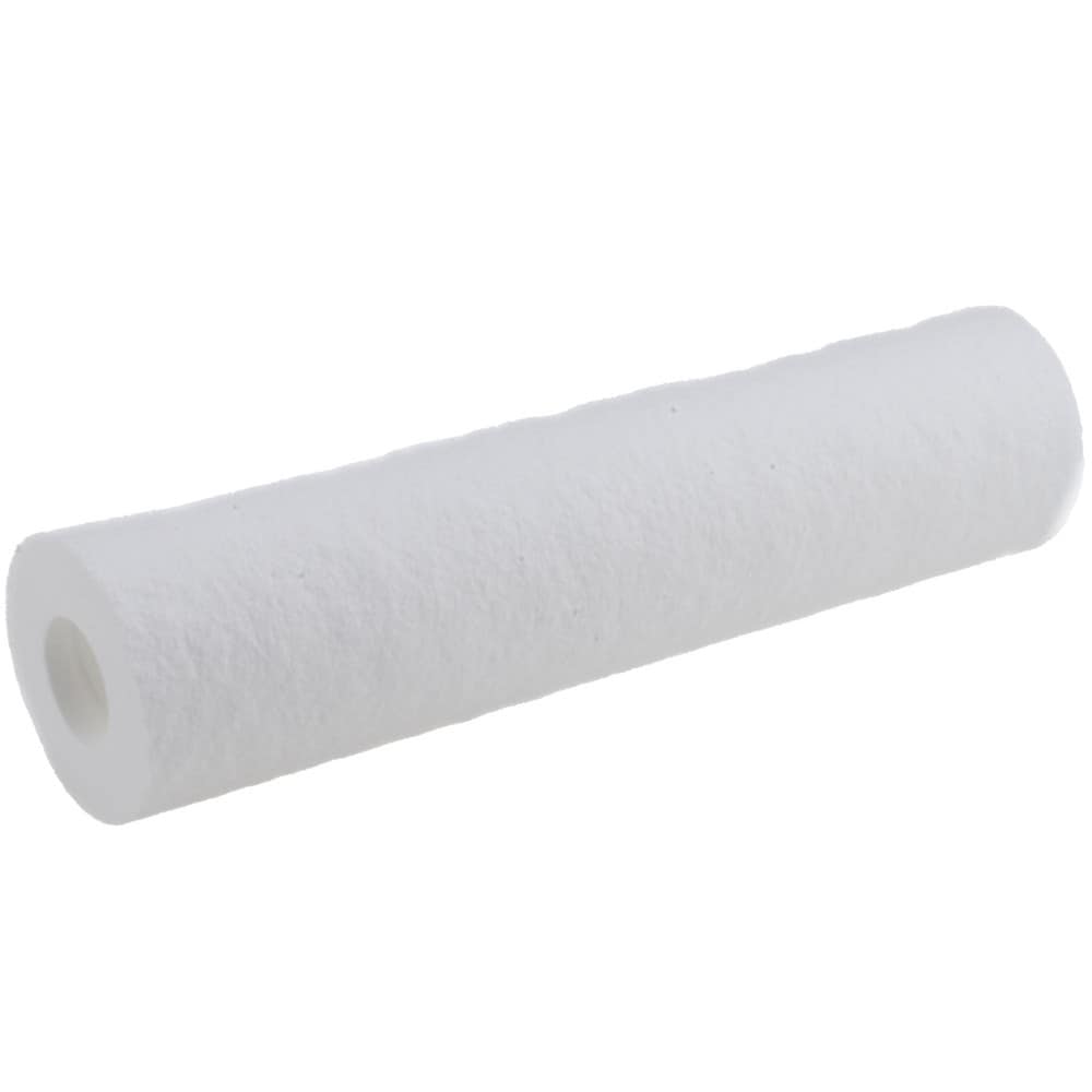 Plumbing Cartridge Filter: 2-1/2" OD, 9-7/8" Long, 1 micron, Polypropylene