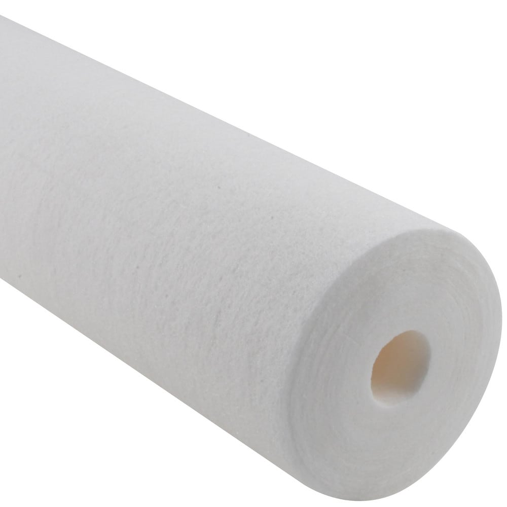 Plumbing Cartridge Filter: 4-5/16" OD, 20" Long, 1 micron, Polypropylene