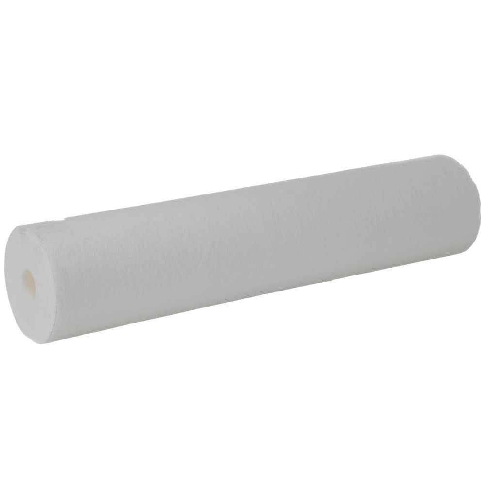 Plumbing Cartridge Filter: 4-5/16" OD, 20" Long, 25 micron, Polypropylene